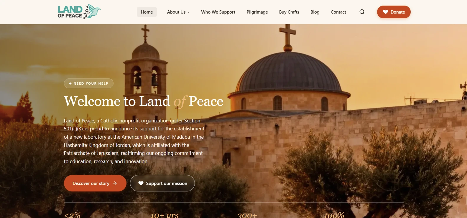 Land of Peace website